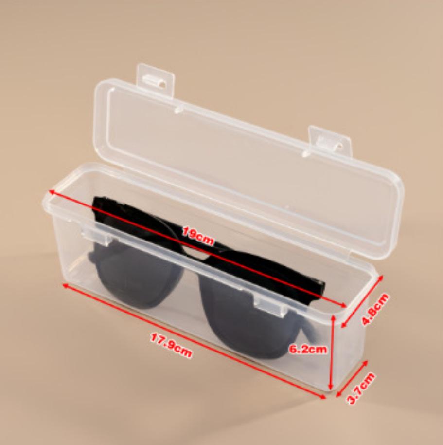 Obdélníkový průhledný PP plastový úložný box na sluchátka a psací potřeby
