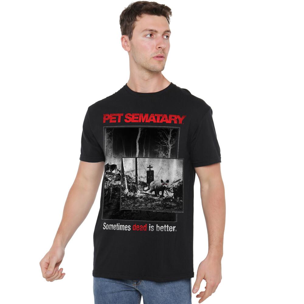 Pet Sematary Cat Poster T-Shirt S-2XL Black XXL