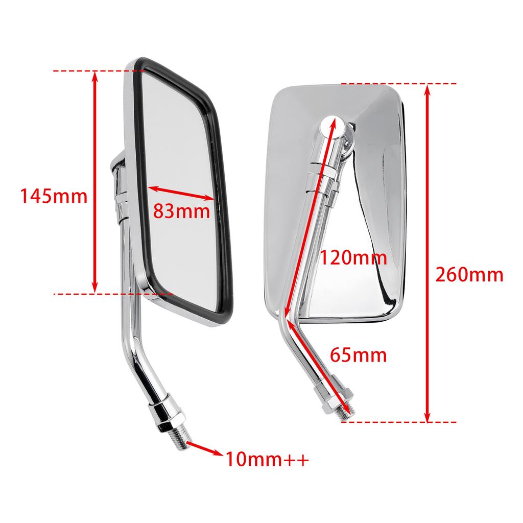 Mirror Set Left & Right For Daelim VL 125 Daystar Classic VL125Fi 2000-2020