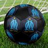 Olympique De Marseille Size 5 Soccer Ball, Machine-Stitched PVC, Durable & High Bounce, All Ages Fit, Fan Merchandise, Matches & Outdoor Use.