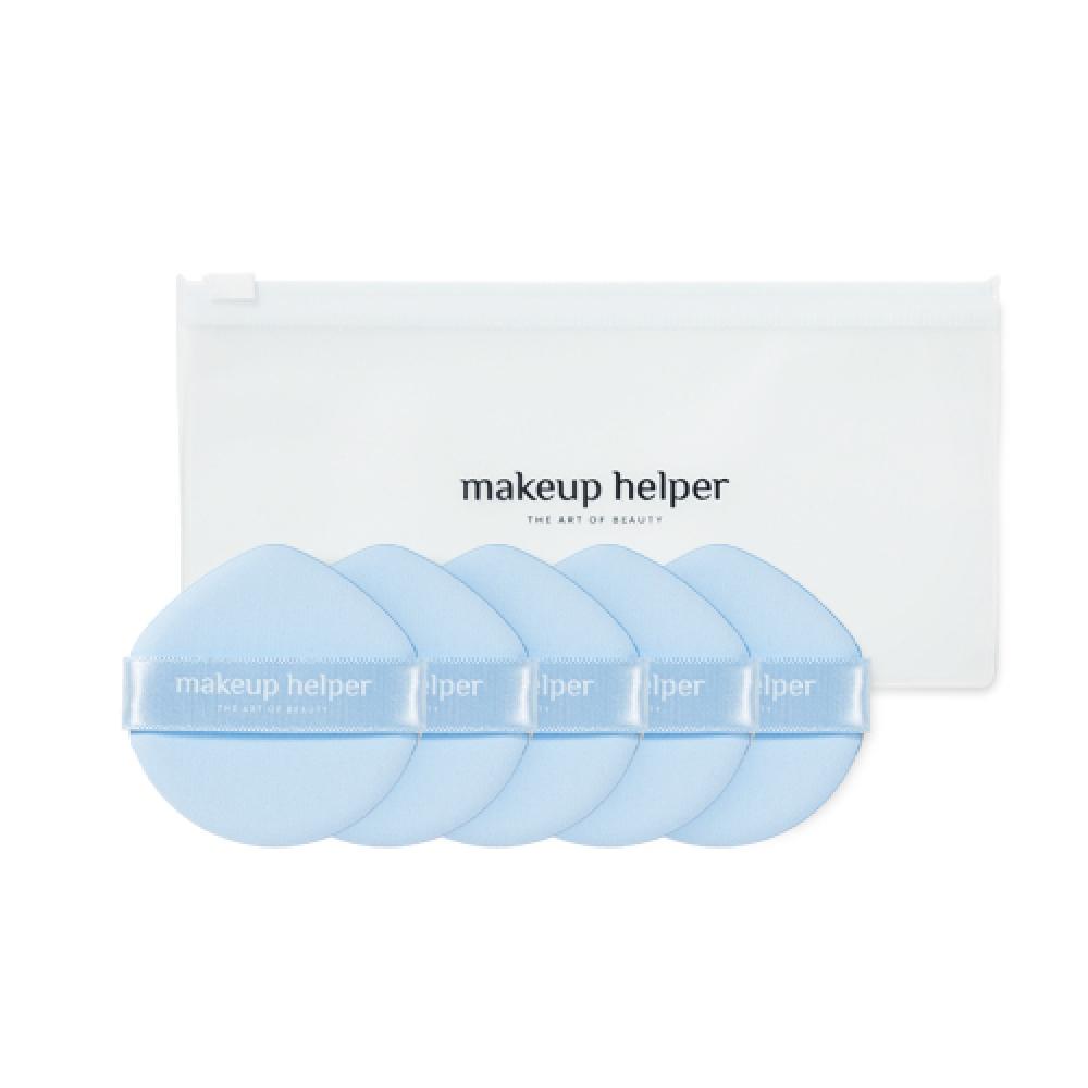Makeup Helper Big Edge Cushion Puff Aqua Blue NONE