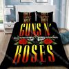 Fashion Band G-Guns N R-Roses Bedding Set Single Twin Full Queen King Size Bed Set Kids Bedroom Duvetcover Sets Bed Sheet Set