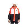 Nike Colorblock Logo Zip-Up Kapuzenjacke Kinderjacken Schwarz FJ5209-010