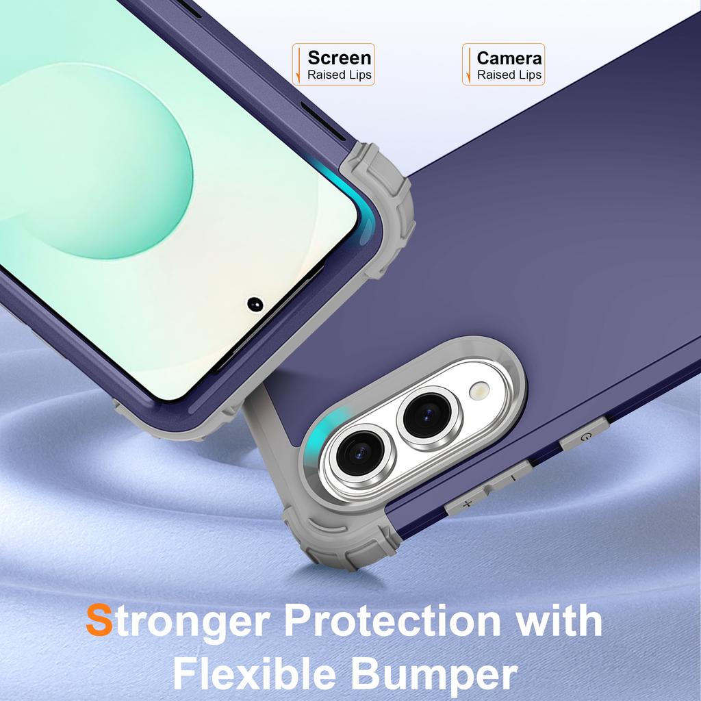 L-Style For Samsung Galaxy S25 Edge Case Shockproof PC+TPU Phone Back Cover