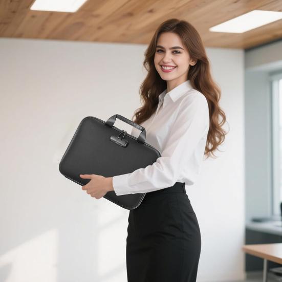 Fireproof File Organizer with Lock Hard-Shell Document Box with 13 Pocket Portable Accordion File Folder for Home Office Travel