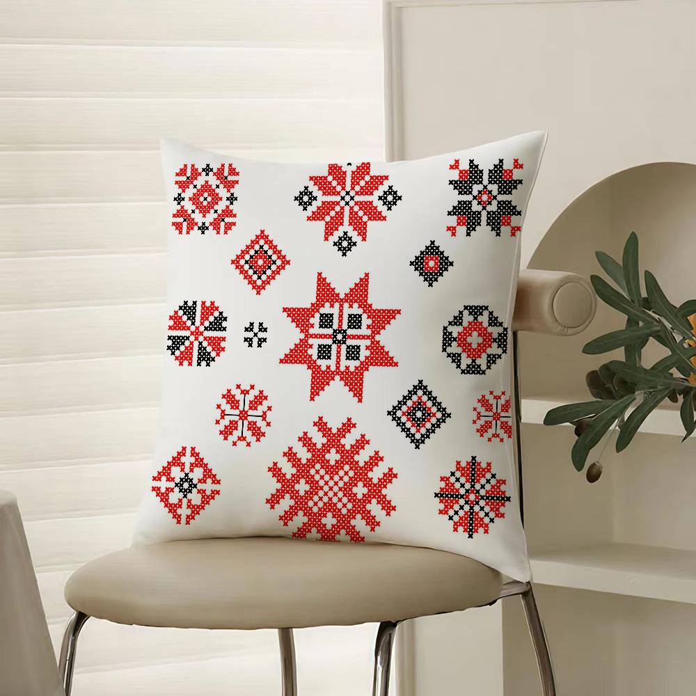 Узор Матрешка Милая Наволочка Уют Диван-кровать Шелковистая элегантная Скрытая молния Декоративная наволочка 12x12Inch