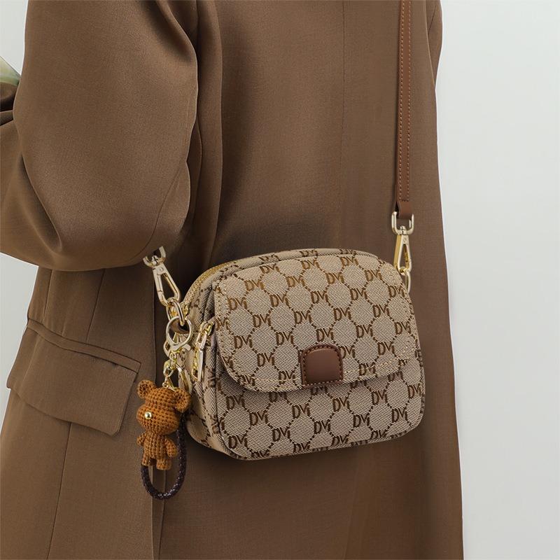 Bag autumn and winter women's crossbody versatile shoulder bag light luxury high-end niche design small satchel