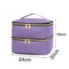 Double Nail Polish Organizer Portable Tote Cosmetic Organizer Gifts Nail Polish Storage Bag