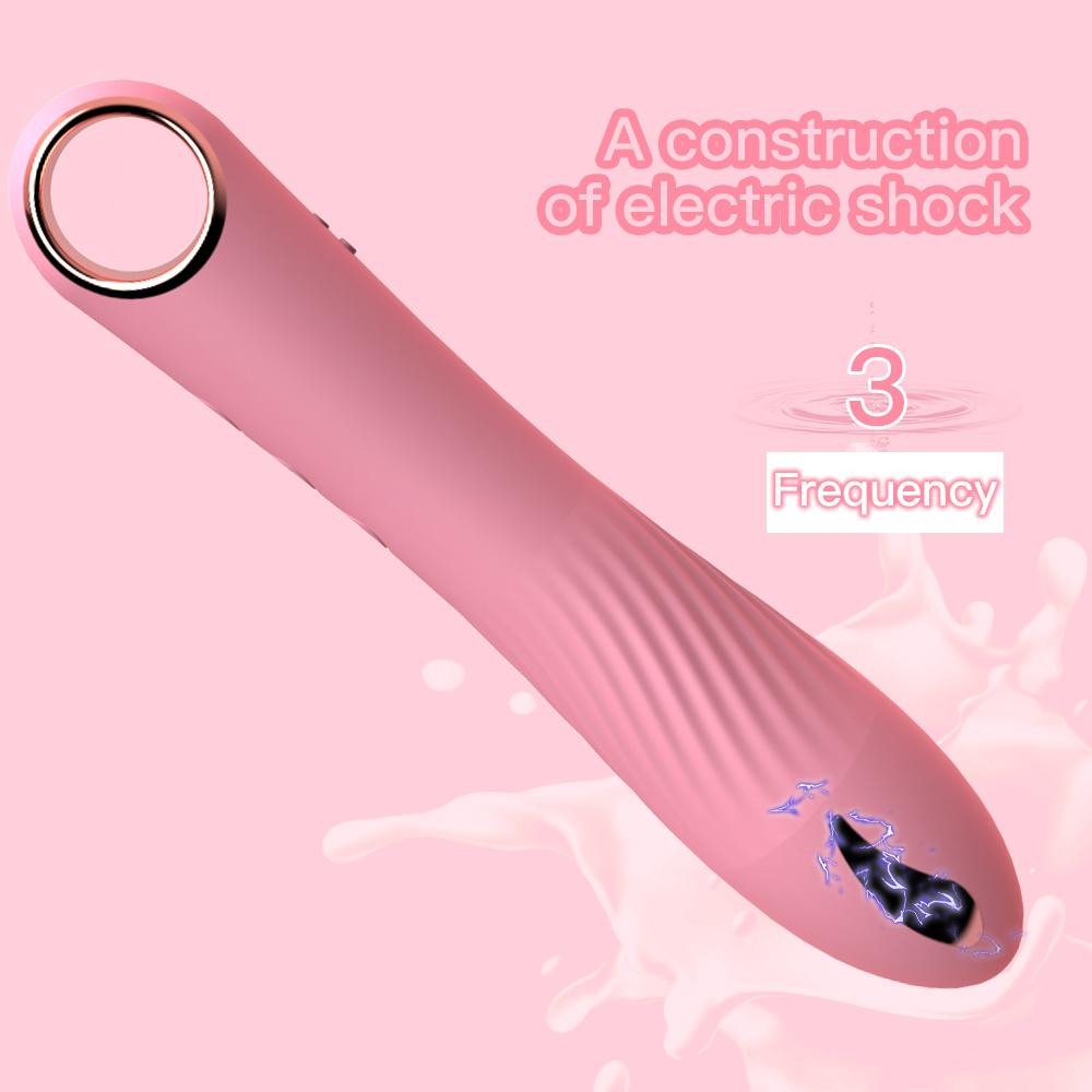 1ppc Electric Shock G-spot Vibrator Mini Female Anal G-spot Clitoral Stimulator Finger Lipstick Vibrator Masturbation Female Sex Toy
