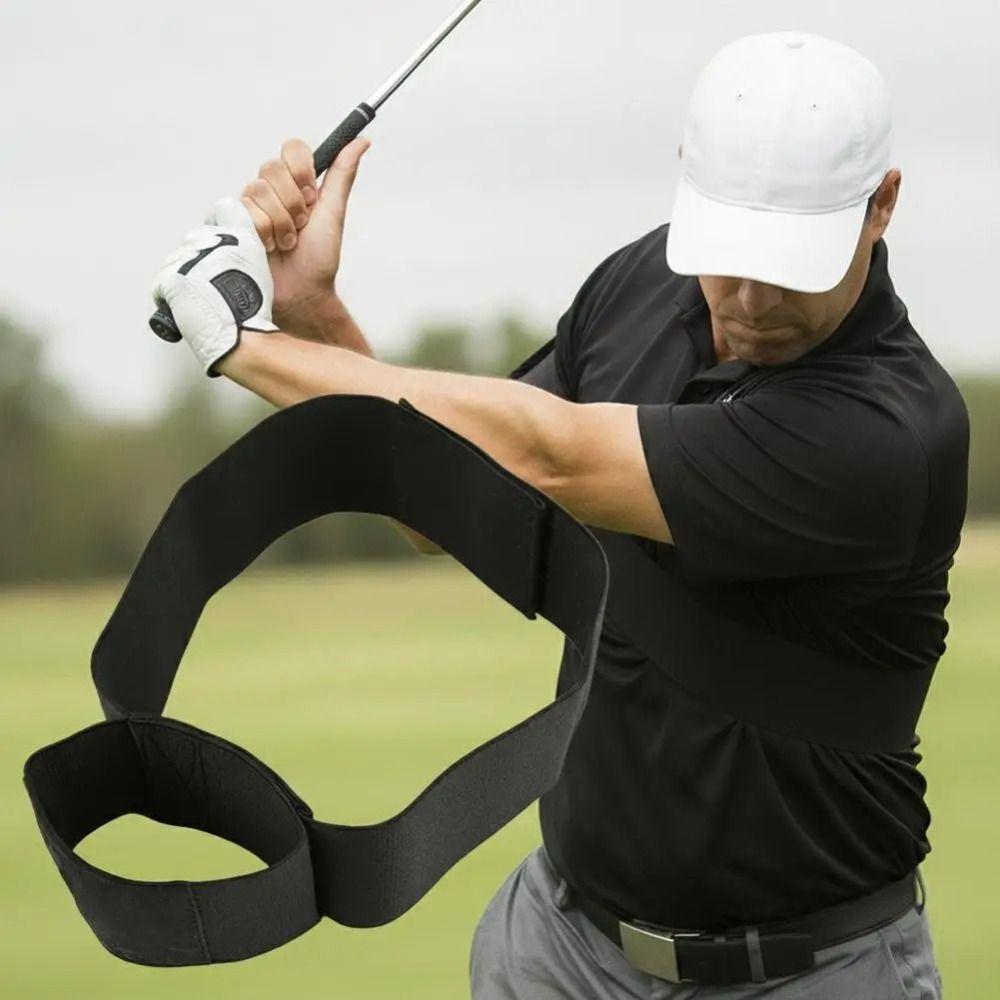 Elastic Golf Swing Training Arm Band Foldable Golf Swing Trainer Golf Swing Training Aid  For Women