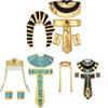 Ägyptisches Königinnen Kostüm Set Mit Handgefertigten Polyester Accessoires Für Halloween Cosplay Erwachsene