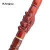 Red Round Wooden Bamboo Joint Walking Stick Decorative Cospaly Party Wood Walking Cane Halloween Mace Wand Crosier 124cm