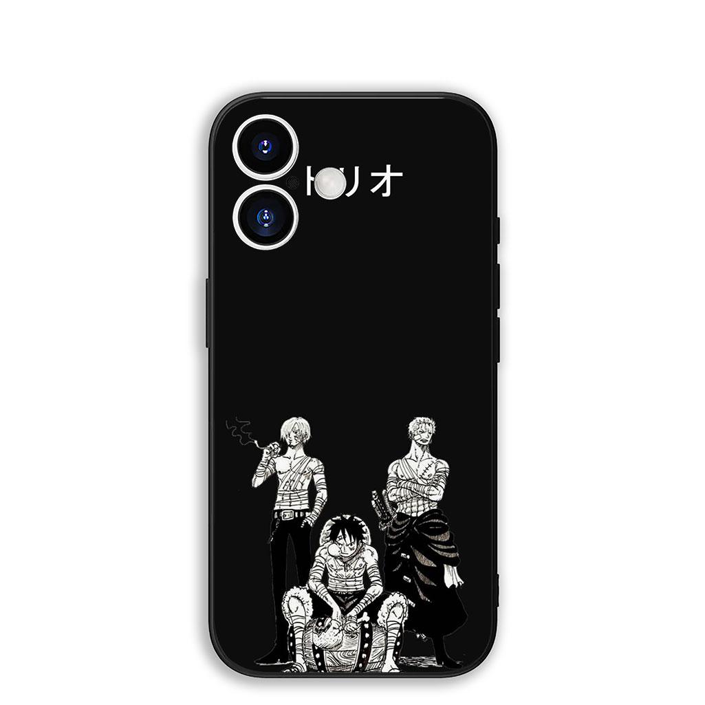 

for Apple iPhone 17 16 Plus 13 12 Pro Max Mini X XR Xs ProMax 16E 15+ 17+ Air Phone Case Roronoa Zoro Luffy One Pieces Sanji iPhone 16e
