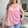 Top Regata Modal Feminino Plus Size Franzido com Bojo – Camisola Base Sem Fio