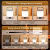 3 Color LED Table Lamp Clock Time Display Screen Rechargeable Desk Reading Light Remote Touch Dimmable Night Light Bedroom Decor