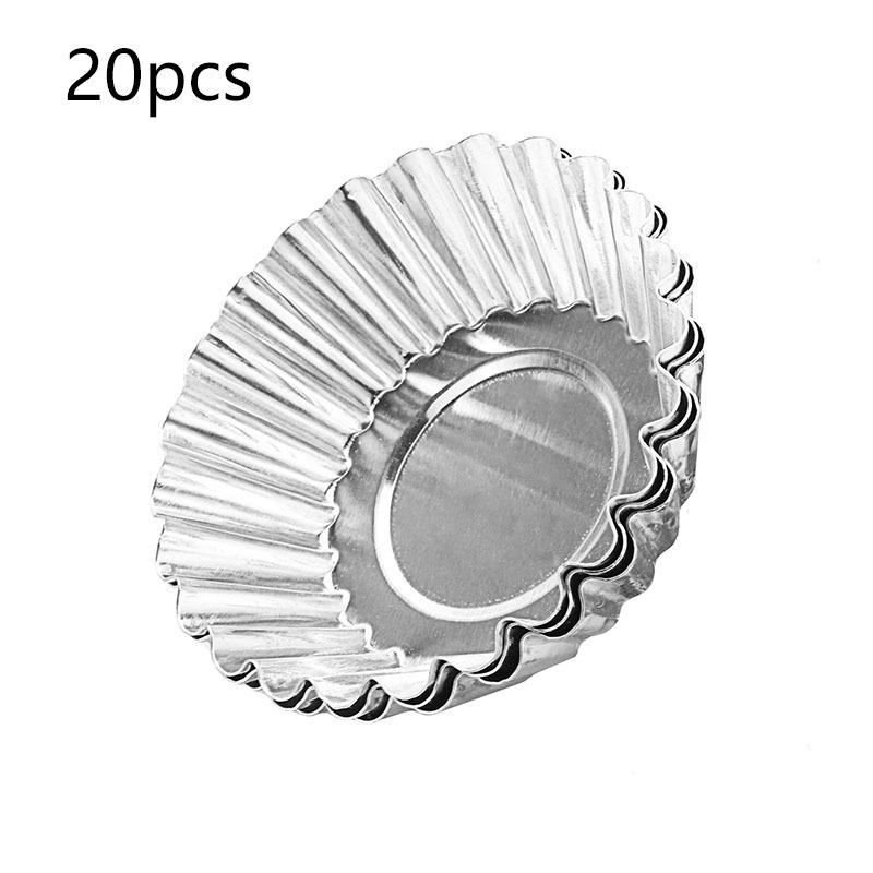 

10/20 шт., алюминиевая форма для яичного пирога, многоразовая форма для торта, яйцо с хризантемой, тату, инструмент для выпечки, кухонные принадлежности 20