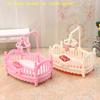 1buc 1:12 Casă de păpuși în miniatură Cameră pentru copii Cusuță Pat Leagăn Pat Mobilier Model Decor Jucărie Accesorii pentru casă de păpuși