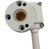 Awning Crank Gearbox Replacement, 6.7 in Aluminum Alloy Manual Worm Gear for Balcony, RV, and Patio Awning Adjustment