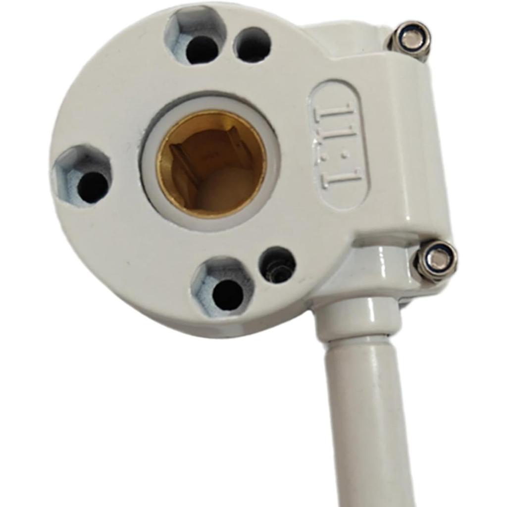 Awning Crank Gearbox Replacement, 6.7 in Aluminum Alloy Manual Worm Gear for Balcony, RV, and Patio Awning Adjustment