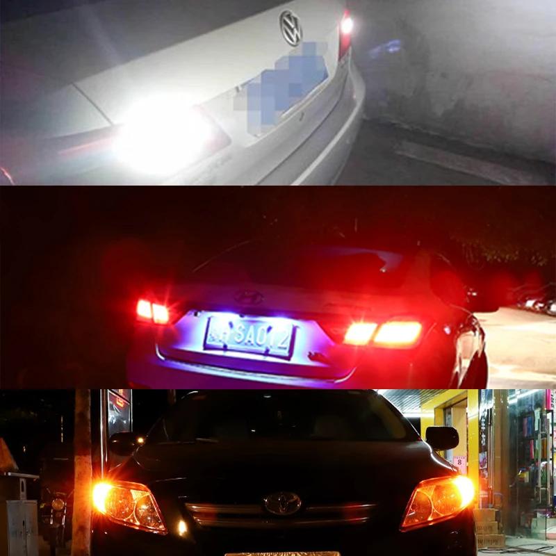 2PCS 1156 PY21Wled BA15S 1157 BAY15D 33SMD Car Turn Signal Lights Brake Lights Auto Reverse Lamp Daytime Running Light