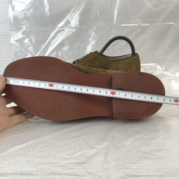 HUSH PUPPIES Suede Plain Toe Shoes Men’s 24.5 Brown Business(USED)