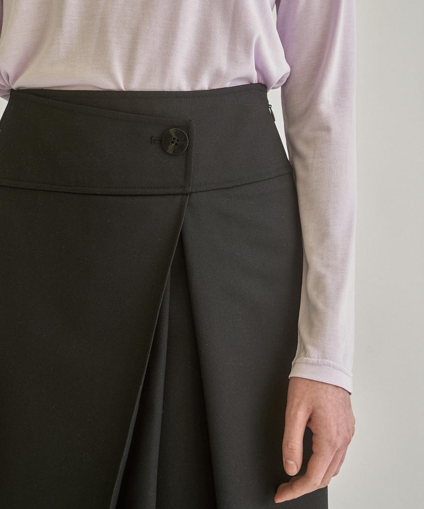 Kkeulle Monia Midi Skirt_Black