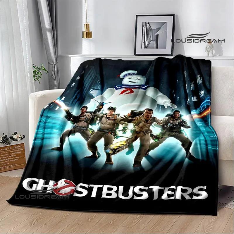 G-Ghostbusters Cartoon-Druckdecke Warme Flanelldecken Weich und Bequem Decke für Zuhause und Reisen Bettwäsche Geburtstagsgeschenk