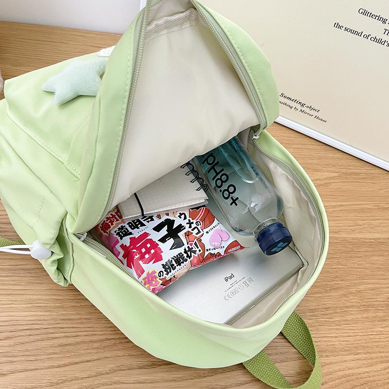 Student backpack 2025 new Korean version trendy casual backpack forest elementary school students junior high school student schoolbag