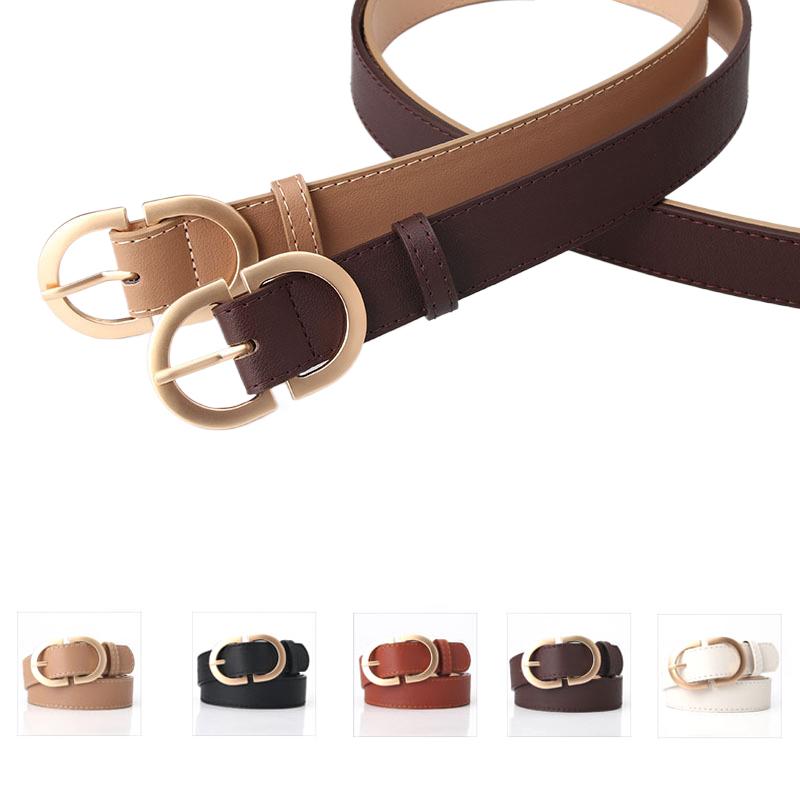 105Cm Female Luxury  Versatile Belt Adjustable Metal Buckle Belt For Women Suit Jeans Clothing Accessories