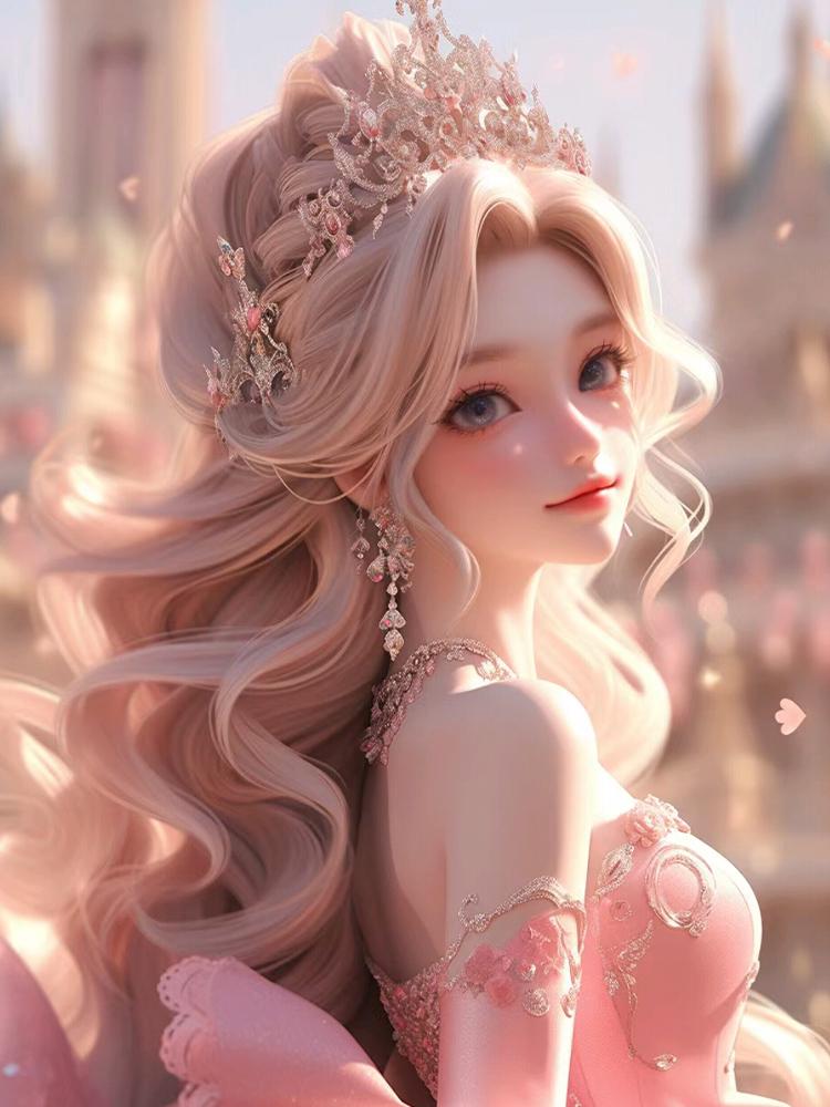 2024 New Girl Mosaic Painting Diy Diamond Painting Angel Girl Embroidery Diamond Room Decoration Water Diamond Gift Picture