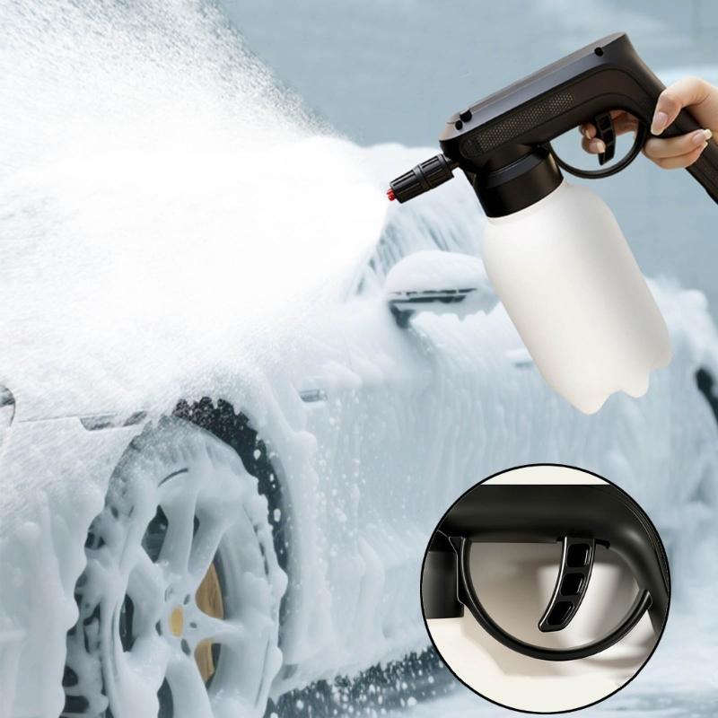 Electric Foam Sprayer Handheld Foam Sprayer Bottle Rechargeable for Car Washing Foam Cannons Car Detailing Accessories