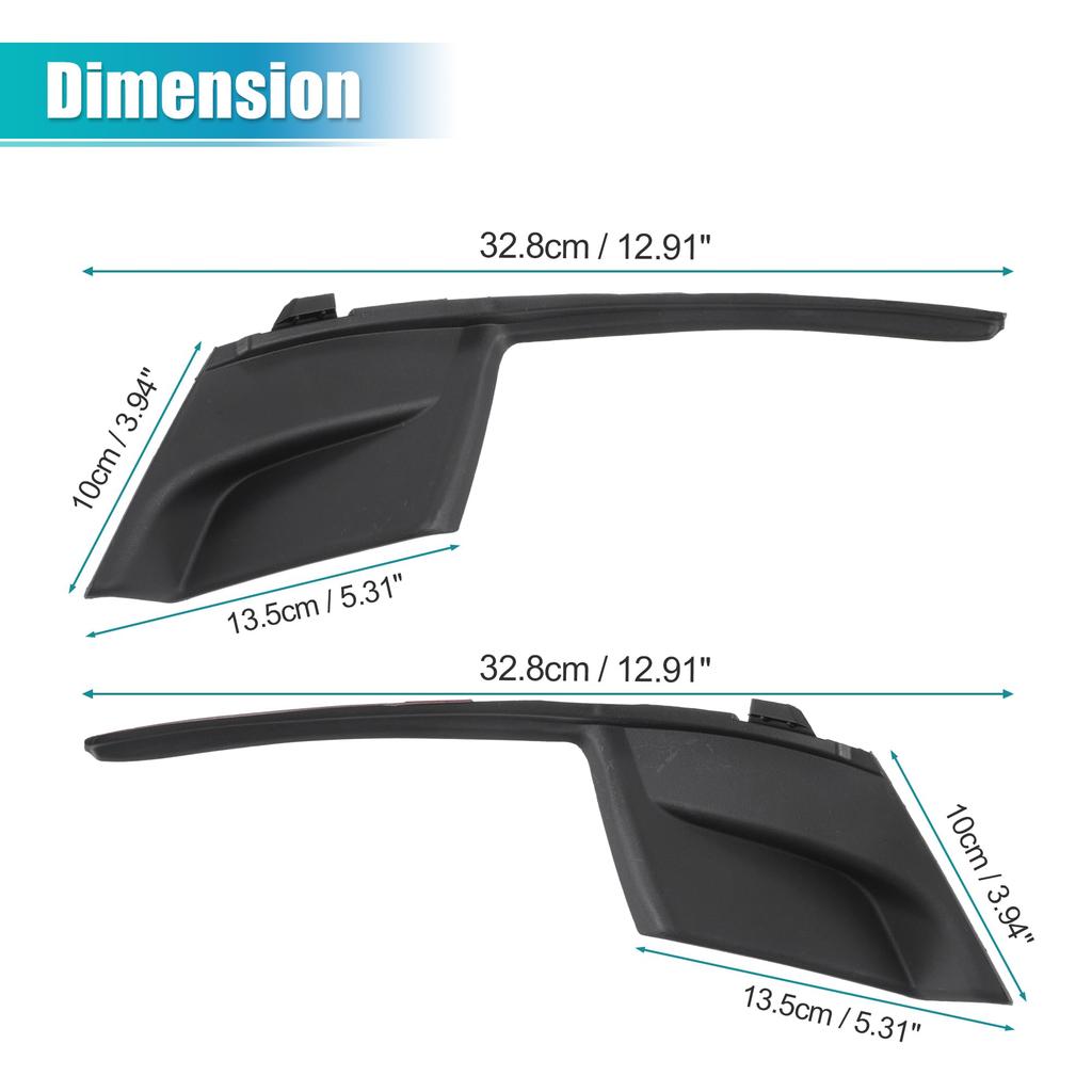 X AUTOHAUX Compatible with Toyota Sienna 1 Pair of Front Window Wiper Cowl Cover Trim Panels Numbers Left and Right 2011-2020, (Part