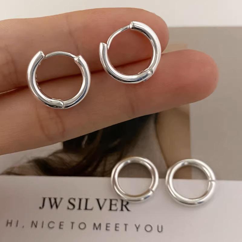 Chic Geometric Circle Earrings for Women - Elegant, Versatile, and Trendy Studs
