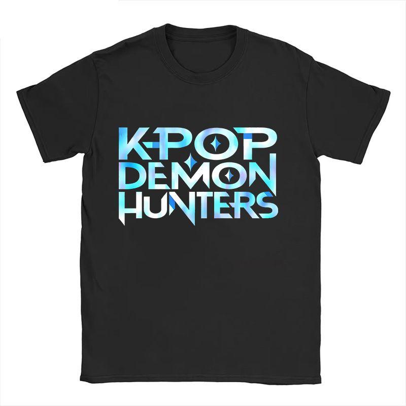 Мужская футболка Новый американский стиль Харадзюку K-pop Охотник на демонов Тигр и Птица Охотник на демонов Принт тигра Футболка стритвир Унисекс S