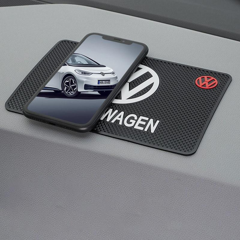 WGLRK1 Car Dashboard Non Slip Mat Sticky Silicone Pad For VW GTI Polo Golf Passat Tiguan Arteon Touareg CC Taigo Caddy Jetta T-ROC