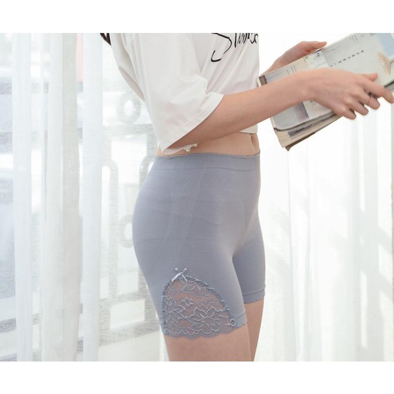 Lace Bow Safety Pants Summer Anti-slip Shorts Insurance Boxers Three Points Can Wear Leggings Women