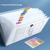 8/12Pockets A4 File Folder Large Capacity File Organizer Test Paper Storage Folder  School Office