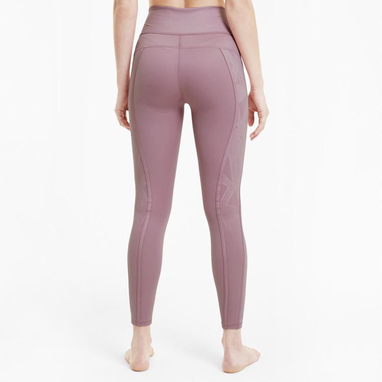Puma Training Yoga Leggings Women Bottoms Pink Purple 519510-01