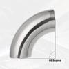 uxcell SS304 Stainless Steel Mandrel Bend Elbow, Exhaust Elbow Pipe, For Car Modified Exhaust