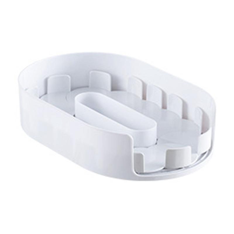 

360° Rotating Tray Kitchen Spice Rack Fridge Organizer Multifunctional Turntable Storage Tray Convenient Cosmetic Storage Box