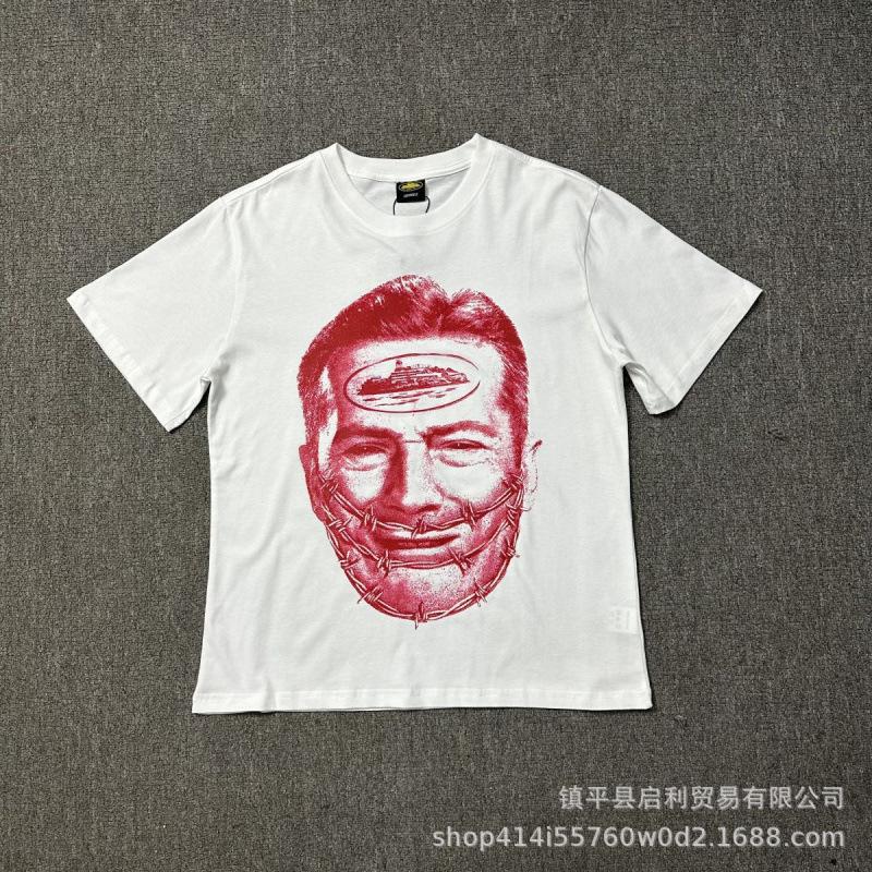 New High Street Corteiz Alcatraz Fun Letter Print Men's and Women's Casual Short Sleeve T-Shirt