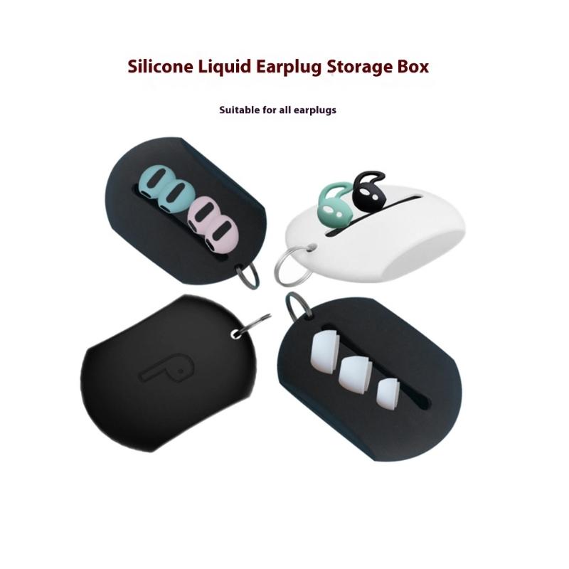 Silicone Earbud Accessories Holder Eartips Carrying Box For Multiple Ear Cushions Secure Shockproof Design