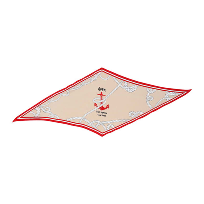 Aven Hampton Yacht Sailor Scarf Red