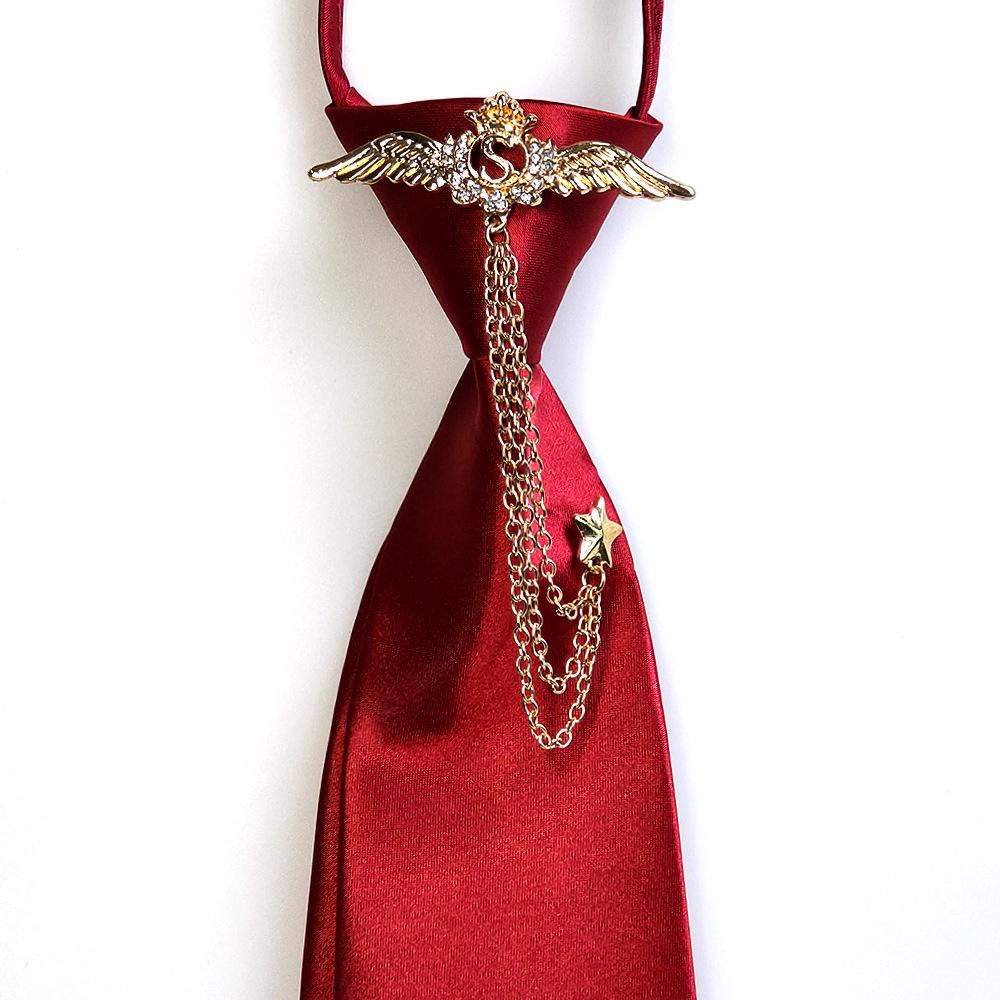 Unisex Retro Gotisches Fliege mit Quastenketten Corsage