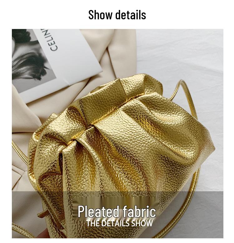 Women's Pleated Cloud Crossbody Bag - 2025 Collection