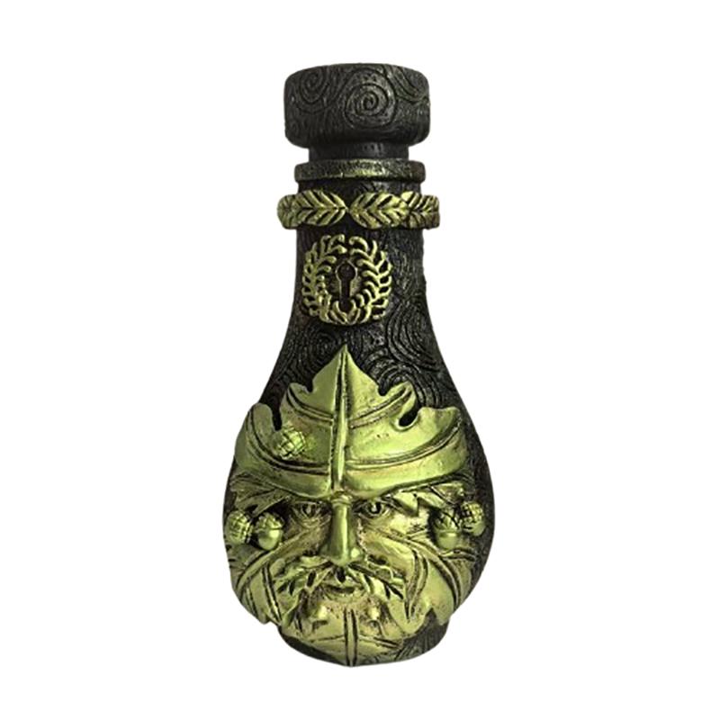 Witch Bottle Celestial Decorative Moon Potion Jar Gothic Decorative Witchcraft Sculpture Home Decoration Ornament