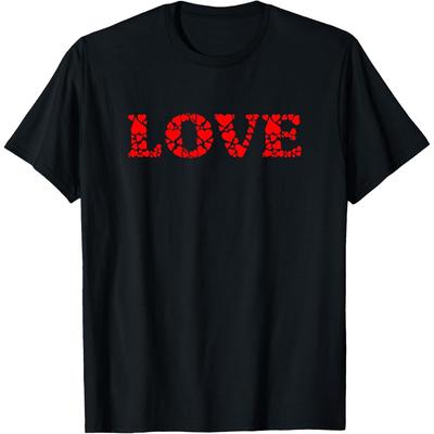 Love Valentine's Day Hearts T Shirt