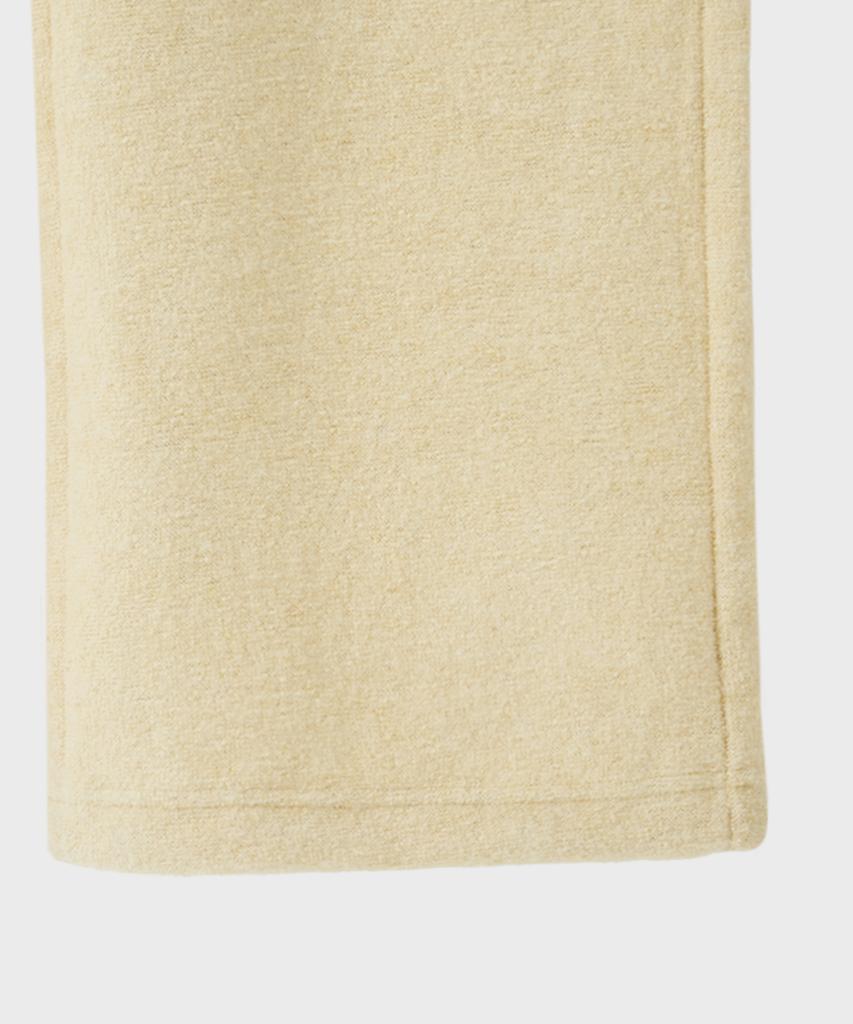 FALLETT Fleece Two-Way Elastic Waist Pants Beige