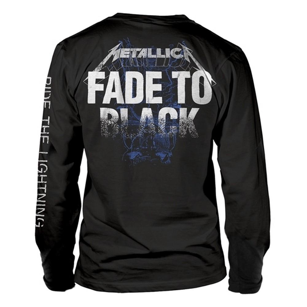 Metallica Unisex Adult Fade To Black Long-Sleeved T-Shirt
