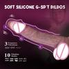 Automatic Thrusting Silicone Dildo with Suction for Women’s Pleasure